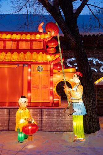 道台府灯展春节、正月十五、年味、东北风俗