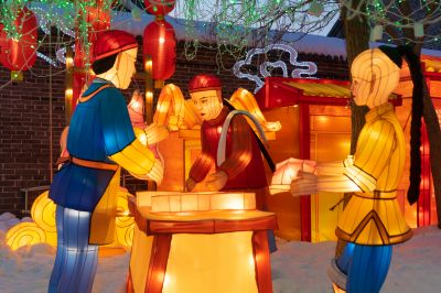 道台府灯展春节、正月十五年味、东北风俗
