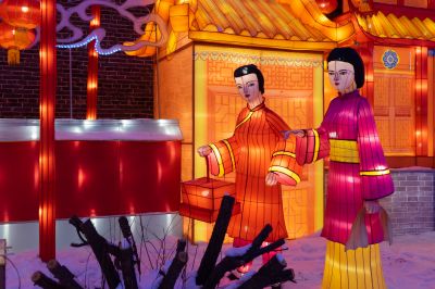 道台府灯展春节、正月十五年味、东北风俗