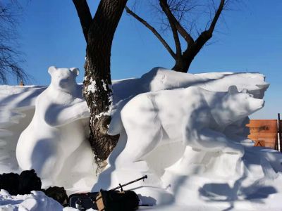 斯大林公园雪雕