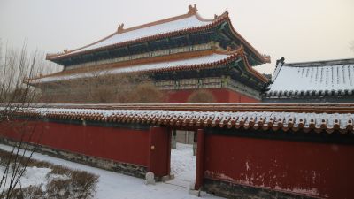 哈尔滨文庙冬季雪景