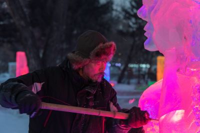 兆麟公园冰灯游园会雕刻冰雕