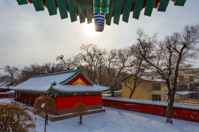 雪后的哈尔滨文庙