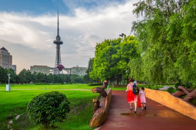 湘江公园风景画