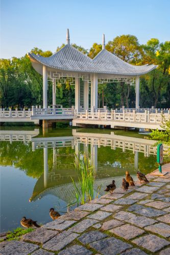 太阳岛风景画