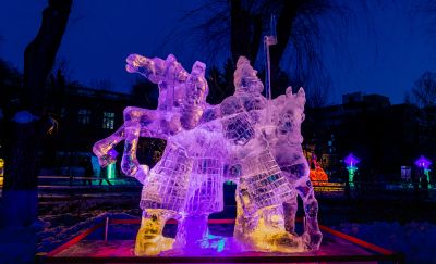 哈尔滨冰雕作品精美绝伦第四十一届全国专业冰雕比赛在哈尔滨落幕
