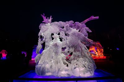 哈尔滨冰雕作品精美绝伦第四十一届全国专业冰雕比赛在哈尔滨落幕