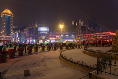 风雪中的哈尔滨