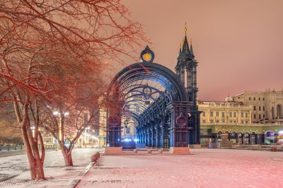 雪夜索菲亚教堂广场