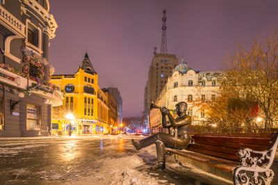 雪夜中央大街