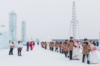 哈尔滨第三十九届维纳斯冰雪集体婚礼