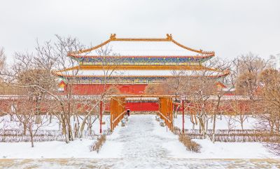 哈尔滨文庙雪