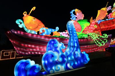 龙江渔村鱼灯
