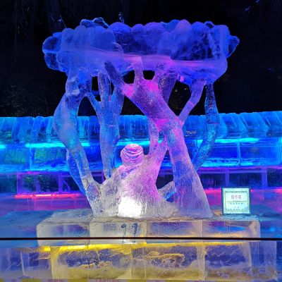道里区兆麟公园夜景冰灯