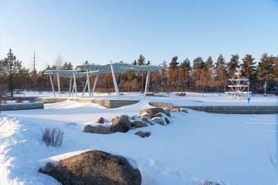 哈尔滨市香坊区第一苗圃休闲公园冬季雪景