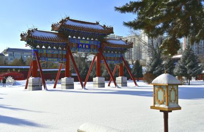雪后哈尔滨文庙