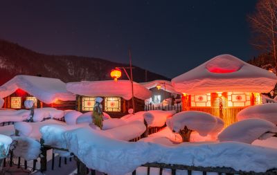 雪乡夜色