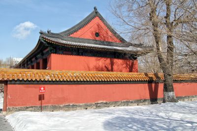 哈尔滨文庙冬季雪景