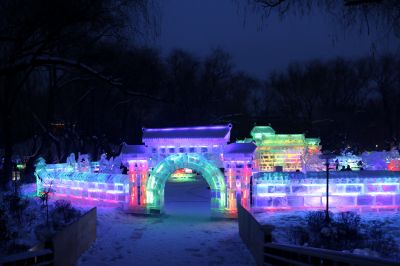 哈尔滨兆麟公园冰雕艺术