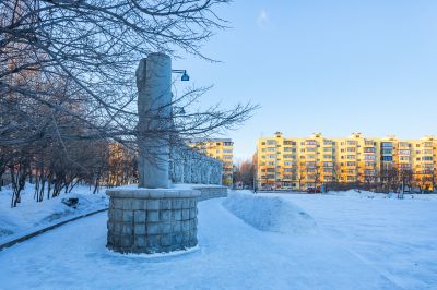 母亲广场冬季雪景