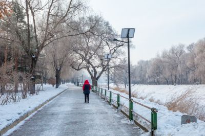 远大生态园冬季雪景
