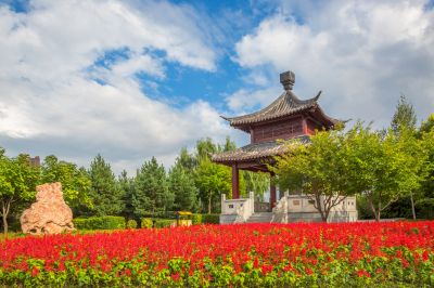 中国亭园初秋风景2