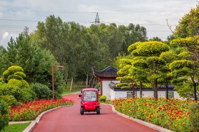 中国亭园初秋风景2
