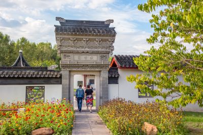 中国亭园初秋风景2