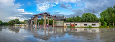 中国亭园初秋风景2