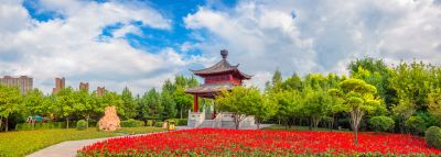 中国亭园初秋风景2