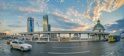 哈尔滨公路大桥城市风光