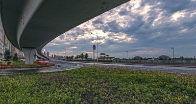 哈尔滨公路大桥城市风光