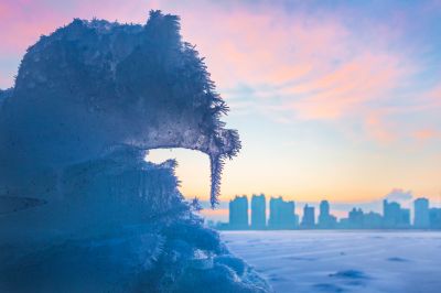 江畔春雪霁美景入画屏1