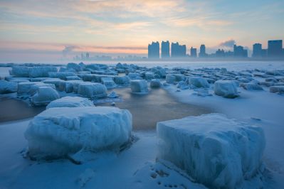 江畔春雪霁美景入画屏1