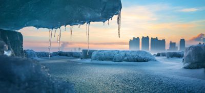 江畔春雪霁美景入画屏1