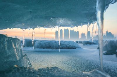 江畔春雪霁美景入画屏1