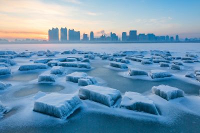 江畔春雪霁美景入画屏1