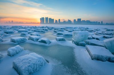 江畔春雪霁美景入画屏2