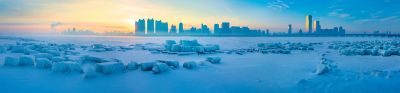 江畔春雪霁美景入画屏2