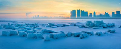 江畔春雪霁美景入画屏2