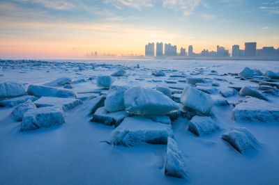 江畔春雪霁美景入画屏2