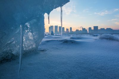 江畔春雪霁美景入画屏2