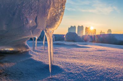 江畔春雪霁美景入画屏2