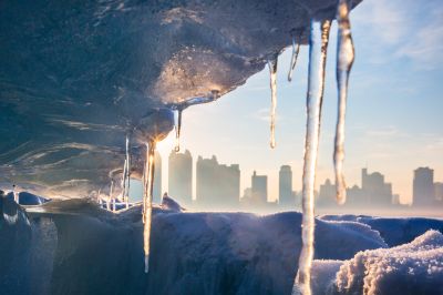 江畔春雪霁美景入画屏2