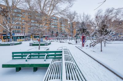 春雪中的香坊火车站1