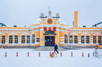 春雪中的香坊火车站1