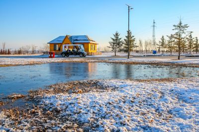 群力外滩湿地春雪1