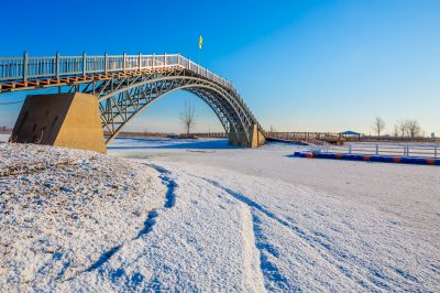 群力外滩湿地春雪2