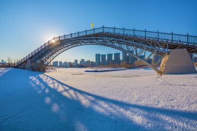 群力外滩湿地春雪2