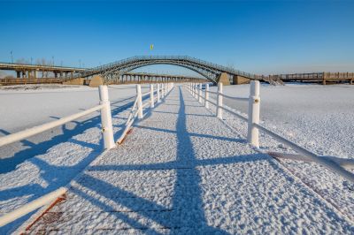 群力外滩湿地春雪2